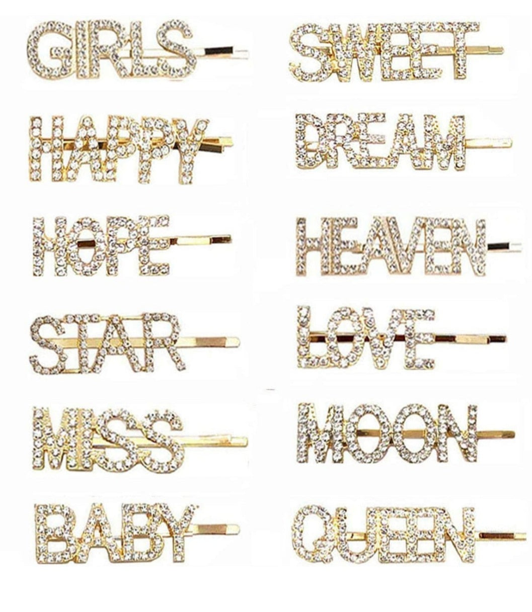 Bling hair clips